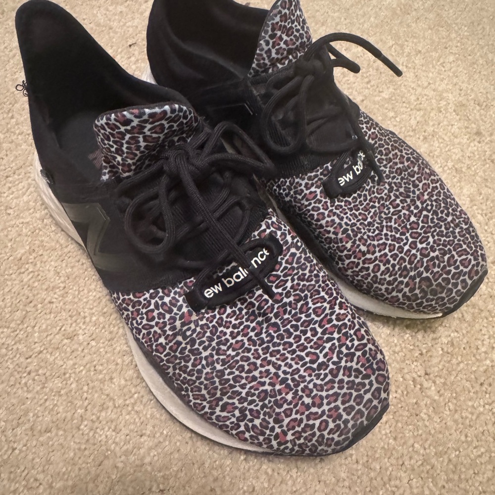 New Balance Women's Black and White Patterned Sneakers